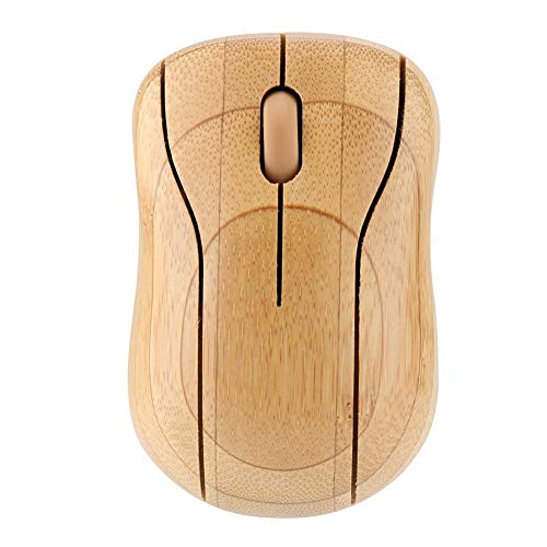Dioche Kabellose Maus, 2,4 GHz Bambus Kabellose Optische Maus PC Laptop Computer Holz Geeignet für 95/98/2000 / ME/XP/NT Bild 3