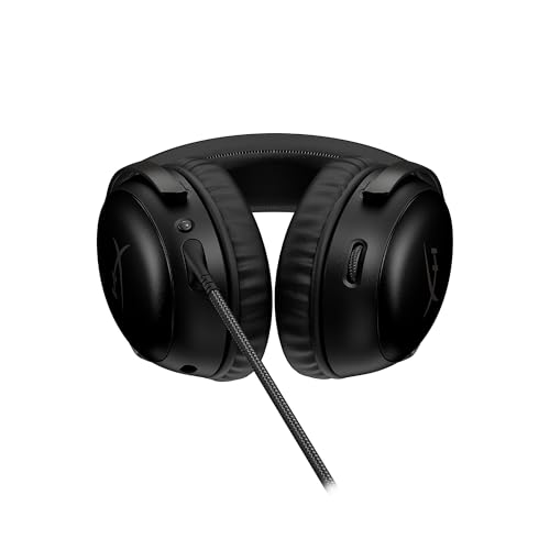 HyperX Cloud III – Kabelgebundenes Gaming-Headset, PC, PS5, Xbox Series X|S, abgewinkelte 53mm-Treiber, DTS, Memory-Schaum, Stabiler Rahmen, ultraklares 10mm-Mikrofon, USB-C, USB-A, 3,5mm, Schwarz Bild 3