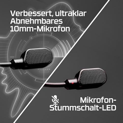 HyperX Cloud III Gaming-Headset Kabelgebunden – 53-mm-Treiber, Memory Foam, DTS, Noise-Cancelling Mikrofon, USB-C/USB-A/3,5mm, für PC, PS5, PS4, Xbox, Switch, Mac – Schwarz/Rot Bild 4