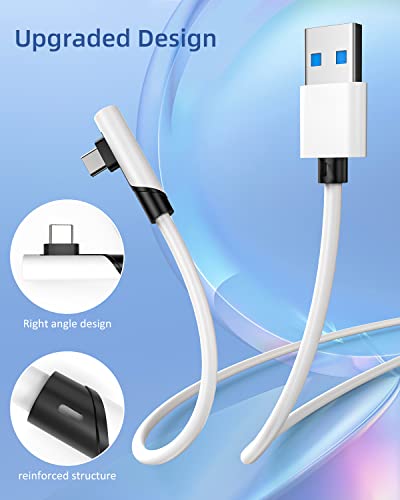 Link Kabel 3M Kompatibel mit Meta Quest 3/Quest 2/Pro, PICO4/Pro, High Speed PC Datenübertragung mit 5Gbps, USB3.2 gen1 zu USB C Kabel Zubehör für VR Headset und Gaming PC Bild 3