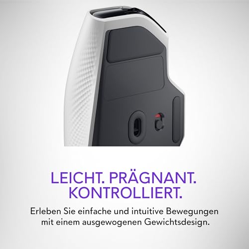 Alienware AW620M Wireless Gamingmaus, 26.000 DPI, 650 IPS, kabelgebundenes Gaming mit 1.000-Hz-Polling 2,4-GHz-USB-C-WLAN-Dongle, AlienFX-RGB, Lunar Light Bild 5