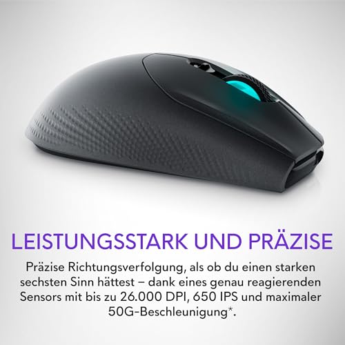 Alienware AW620M kabellose Gaming Mouse - Dark Side of The Moon Bild 5
