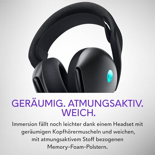 Alienware AW720H Dual-Mode kabelloses Gaming Headset - Dark Side of The Moon Bild 3
