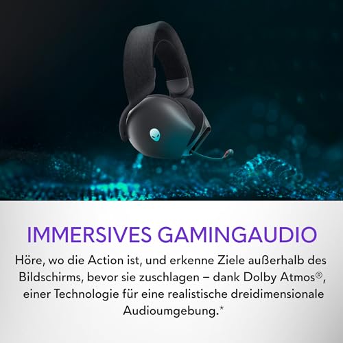 Alienware AW720H Dual-Mode kabelloses Gaming Headset - Dark Side of The Moon Bild 4