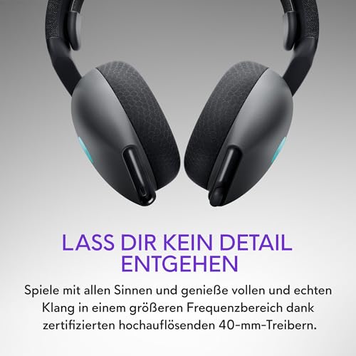 Alienware AW720H Dual-Mode kabelloses Gaming Headset - Dark Side of The Moon Bild 5