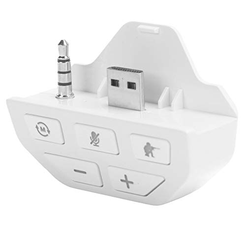 Dioche One Adapter für Headset Stereo Headset Adapter für One Controller Abs Headset Adapter Controller für o Adapter Kopfhörerkonverter für One Wireless Gamepad (Weiss) Bild 1