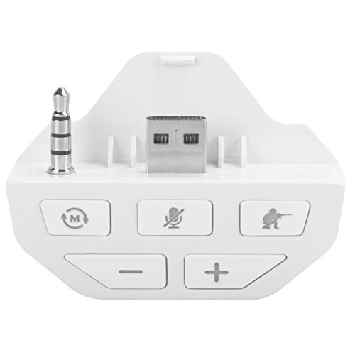 Dioche One Adapter für Headset Stereo Headset Adapter für One Controller Abs Headset Adapter Controller für o Adapter Kopfhörerkonverter für One Wireless Gamepad (Weiss) Bild 2