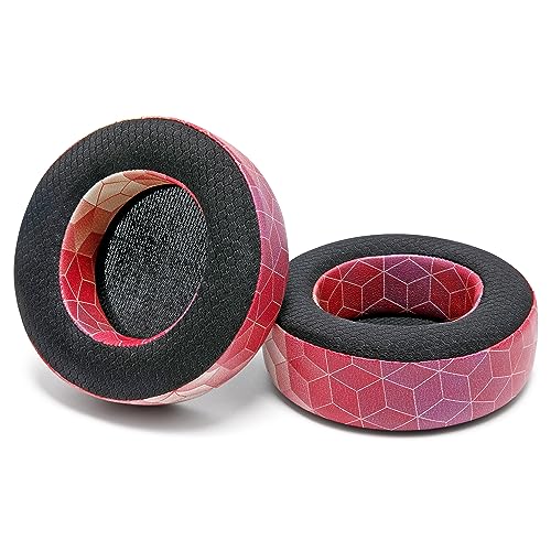 WC Freeze Virtuoso – Ersatz-Ohrpolster aus Hybridgewebe mit Kühlgel für das Corsair Virtuoso Gaming-Headset, hergestellt von Wicked Cushions, verbesserte Dicke und Schallisolierung | Hex Red Bild 6