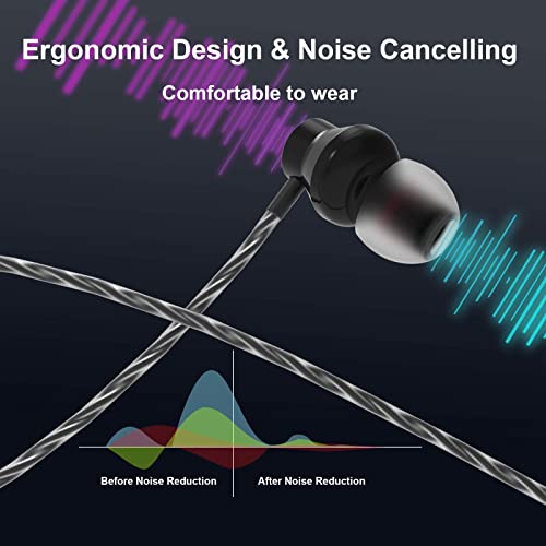 USB Kopfhörer PC 2.5M,ACAGET PC Headset USB Ohrhörer mit Kabel und Mikrofon, Gaming Headset Ohrhörer Semi In Ear HiFi Stereo Noise Cancelling Kopfhörer für PS 4/5/Computer/PC/Mac/Laptop/für Chromebook Bild 4