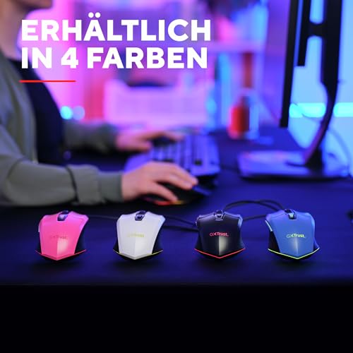 Trust Gaming GXT 109B Felox Gaming Maus mit 6 Programmierbare Tasten, Mehrfarbige LED-Beleuchtung, 200-6400 DPI, USB Kabel 150 cm, PC Maus mit Integrierte Software für Computer/Laptop - Blau Bild 6