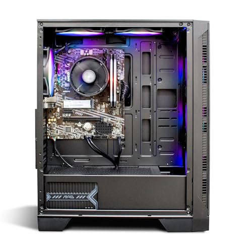 NSXGAMING Nova Desktop Gaming Computer (AMD Ryzen 5 5600G, 16GB 2*8GB DDR4 3600, 512Gb M2 NVME SSD, RGB Fans, W11 64-Bit Ready, Wify Ready, Maus und Tastatur) Bild 3
