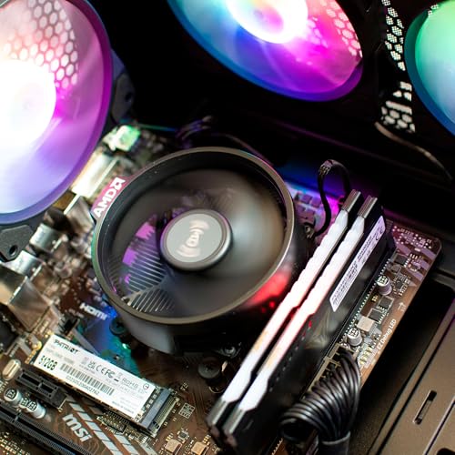 NSXGAMING Nova Desktop Gaming Computer (AMD Ryzen 5 5600G, 16GB 2*8GB DDR4 3600, 512Gb M2 NVME SSD, RGB Fans, W11 64-Bit Ready, Wify Ready, Maus und Tastatur) Bild 5