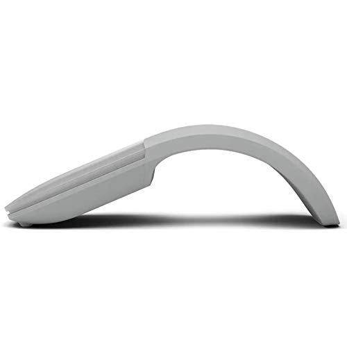 VBESTLIFE Bluetooth Arc Touch Mouse, Kabellose Faltbare Maus ohne USB-Nano-Empfänger, Ergonomische Optical Silent PC-Mäuse für Notebook, Laptop (Grau-weiß) Bild 3