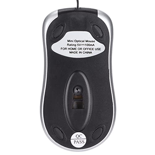 VBESTLIFE Kabelgebundene USB-Computermaus, 1600 DPI, 3-Wege-Raddesign, Ergonomische Mäuse, Heim- und Büromaus für Laptop, PC, Desktop, Notebook, Rot Bild 5