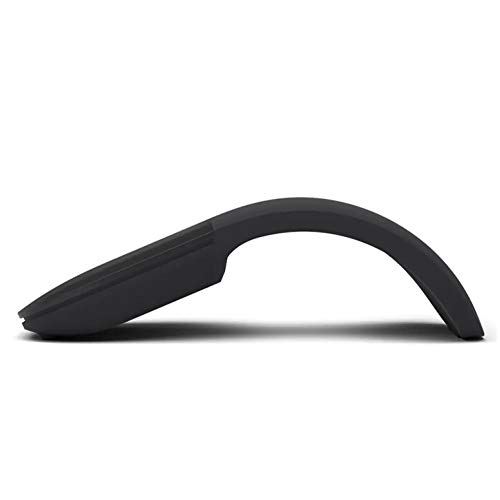 VBESTLIFE Bluetooth Arc Touch Mouse, Kabellose Faltbare Maus ohne USB-Nano-Empfänger, Ergonomische Optical Silent PC-Mäuse für Notebook, Laptop (Schwarz) Bild 2