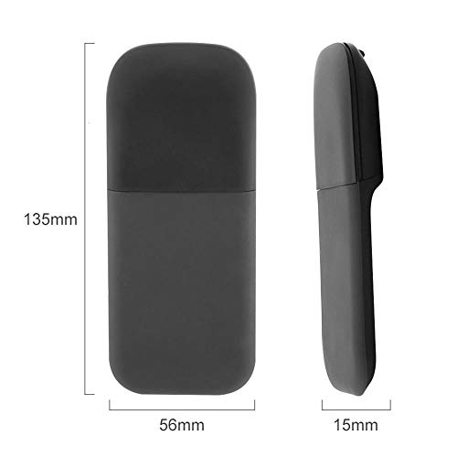 VBESTLIFE Bluetooth Arc Touch Mouse, Kabellose Faltbare Maus ohne USB-Nano-Empfänger, Ergonomische Optical Silent PC-Mäuse für Notebook, Laptop (Schwarz) Bild 4