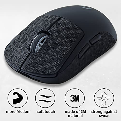 Sunzit Mouse Anti-Rutsch-Griffband, schweißfester Aufkleber aus Eidechsenhaut für Logitech G Pro X Superlight Gaming Mouse, für die anspruchsvollsten Gamer Bild 2