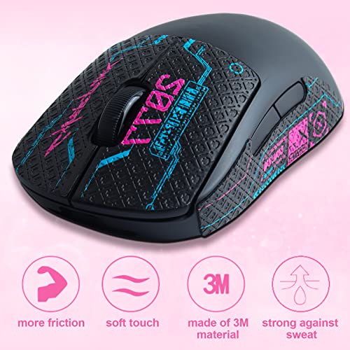 Sunzit Mouse Anti-Rutsch-Griffband passend für Logitech G Pro Wireless Gaming Mouse Skin, einfach anzubringen, schweißbeständig, selbstklebendes Design, lichtechtes professionelles Mäuse-Upgrade-Kit Bild 2