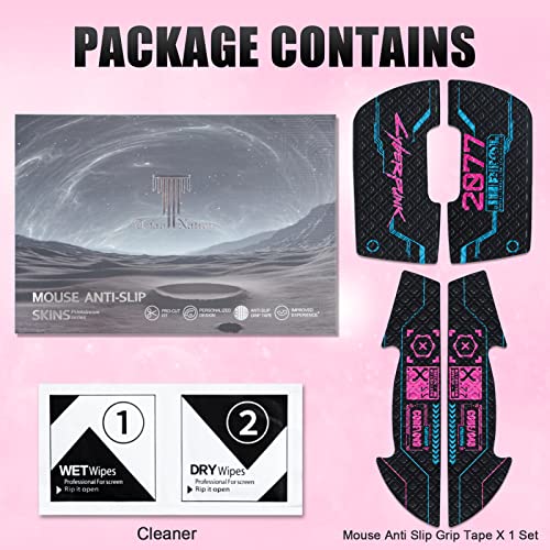 Sunzit Mouse Anti-Rutsch-Griffband passend für Logitech G Pro Wireless Gaming Mouse Skin, einfach anzubringen, schweißbeständig, selbstklebendes Design, lichtechtes professionelles Mäuse-Upgrade-Kit Bild 6