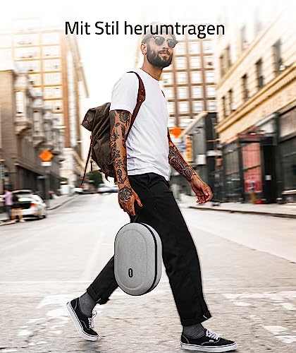 Syntech Tragetasche Kompatibel mit Meta Quest 3S/Quest 3/Oculus Quest2 VR Gaming Headset mit Touch Controllern und anderem klein Zubehör, Schlankes, Grau (passt Nicht zum Elite Strap) Bild 6