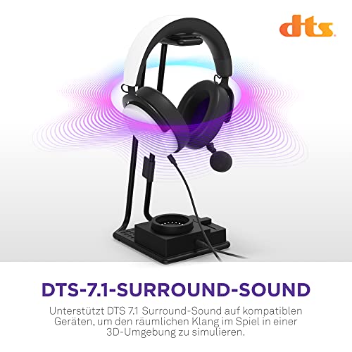 NZXT Relay SwitchMix PC-Gaming-Headset Ständer und Audiomixer – AP-USMSM-B1 - Nahtloses Umschalten zwischen Headset- und Lautsprecheraudio – Mixer in Studioqualität – Schwarz Bild 5