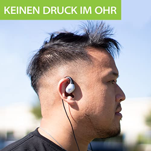 Avantree Resolve (Klein-Mittel) – Kabelgebundene Open-Ear Kopfhörer mit Mikrofon & Über-Ohr-Haken, für Frauen, Kinder & Junge Männer mit kleinen Ohren, ideal für Büro, Outdoor & Zuhause, Lightning Bild 2