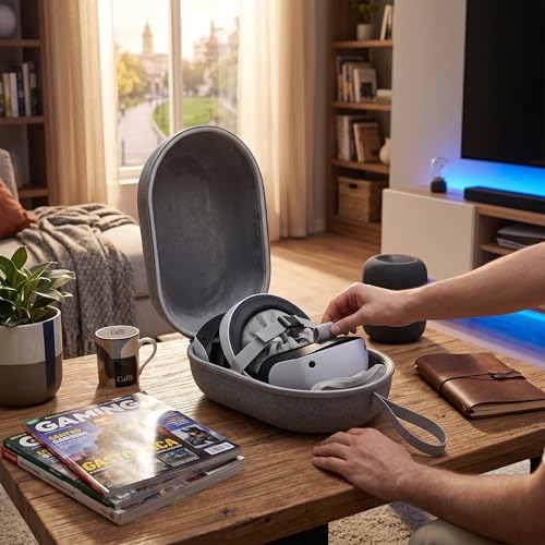 Keenso PS VR2 Hartschalen-Tragetasche, Tragbare Aufbewahrungstasche, Kompatibel mit VR-Gaming-Headset Bild 2