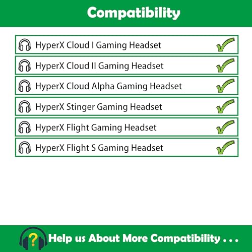 Atmungsaktive Ersatz Ohrpolster Kissen Kompatibel mit HyperX Cloud I/Cloud II/Cloud Alpha/Stinger/Flight/Flight S Kopfhörer Ohrpolster mit atmungsaktivem Stoff und hochwertigem Schaumstoff Bild 2