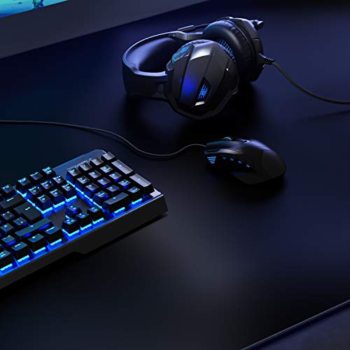Titanwolf - XXXL Übergröße Mauspad 1200x800 mm - XXXL Großformat - Schreibtischunterlage - gummierte Rückseite - rutschfest und abwaschbar - Gaming - Präzision und Geschwindigkeit - Schwarz Bild 5