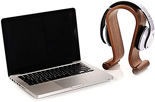 Headset-Halter Kopfhörerständer Aufhänger Walnussholz Kopfhörer Gaming Headset Display Ständer Halter Aufhänger Unterstützung für die meisten Kopfhörer Bild 6