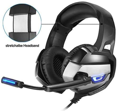Gaming Headset Mikrofon Kopfhörer Headset 7.1 Kanal USB Gaming Headset Wired Headset für PC/MAC/PS4/Xbox Bild 3