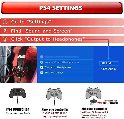 Gaming Headset Computer Game Gamer Over Ear Flexibles Mikrofon Lautstärkeregler mit Mikrofon für PC PS4 Laptop Bild 6
