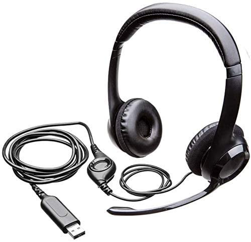 Gaming Headset Head-Mounted USB Gaming Headset/Wired Headset/Suitable for a Variety of Electronic Devices Black Bild 7