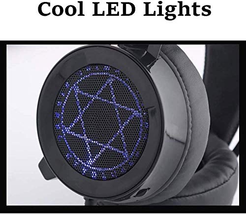 Headset Gaming Headset - USB 7.1 Stereo Komfort Kopfhörer mit LED Licht für PC Laptop / Geeignet für eine Vielzahl von elektronischen Geräten Bild 3