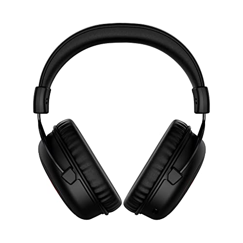 HyperX Cloud II Core Wireless Gaming-Headset, 2,4 GHz, 80 Stunden Akkulaufzeit, DTS Headphone Surround Sound, 53-mm-Treiber, Abnehmbares Mikrofon mit Geräuschunterdrückung, PC-kompatibel, Schwarz Bild 2