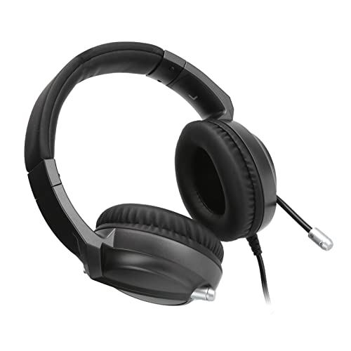 Goshyda Over-Ear-Gaming-Kopfhörer, Kabelgebundenes Headset mit Geräuschunterdrückung, mit Omnidirektionalem Mikrofon, RGB-Lichteffekt (Schwarz) Bild 1