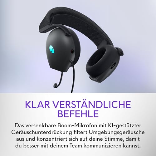 Alienware kabelgebundenes Gaming Headset - AW520H | Windows | Kopfhörer (USB) | Hi-Res Audio | Headset Mikrofon | 20-40000 Hz | Gewicht 337 g Bild 4