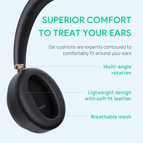 Yealink BH76 Plus Bluetooth Headset Noise Cancelling für Work, Headsets mit Mikrofon Bluetooth Einziehbarem Verstecktem, Teams Zertifiziertes ANC Kopfhörer Kabellos Bild 3