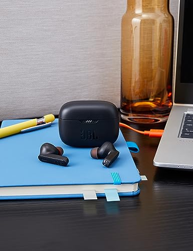 JBL Tune 235 NC, True Wireless Noise-Cancelling In-Ear Bluetooth-Kopfhörer mit 48 Stunden Akkulaufzeit, IP54 Wasser- und staubresistent, Komfortables Stick-Closed-Design, Schwarz Bild 5