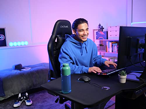 Trust Gaming GXT 924 Ybar+ Kabelgebundene Gaming Maus, 25600 DPI, 60% Recycelten Materialien, 6 Programmierbare Tasten, 25K Optischem Sensor, RGB LED-Beleuchtung, PC Maus mit Software - Schwarz Bild 7