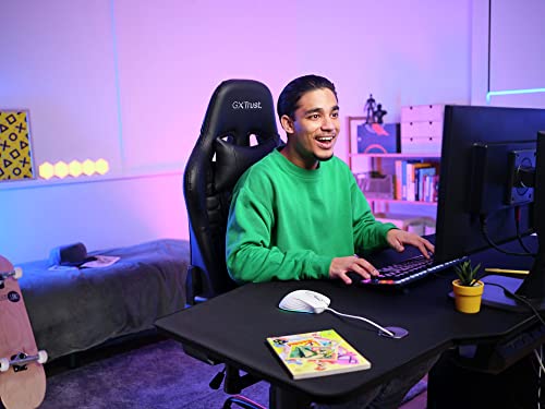 Trust Gaming GXT 924W Ybar+ Kabelgebundene Gaming Maus, 25600 DPI, 50% Recycelten Materialien, 6 Programmierbare Tasten, 25K Optischem Sensor, RGB LED-Beleuchtung, PC Maus mit Software - Weiß Bild 7