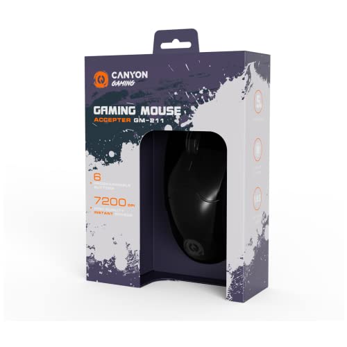 Canyon Gaming Maus Accepter RGB Backlight 6 Tasten schwarz Bild 6