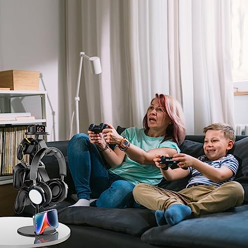 Game Controller Ständer Kopfhörerhalter, Multi Verstellbarer Game Controller Headset Aufhänger für alle Universal Gaming PC Zubehör, Xbox PS4 PS5 Nintendo Switch Bild 4