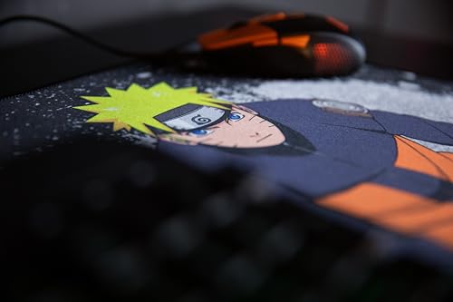 Konix Naruto Shippuden XXL Gaming-Mauspad 90 x 46 cm - rutschfeste Gummibasis - Naruto-Motiv - Schwarz Bild 6