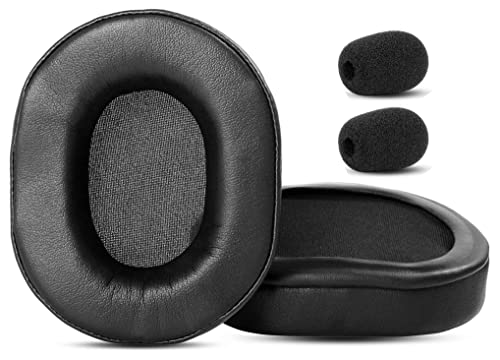 Khan Aimo 7.1 Surround Ersatz Ohrpolster für Roccat Khan Aimo 7.1 Surround Gaming Headset Ersatz-Ohrpolster mit Proteinleder und Memory-Schaum Bild 1