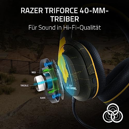 Razer Barracuda X - Kabelloses Multiplattform-Headset für Gaming und Mobile Geräte (SmartSwitch Dual Wireless, Triforce 40mm, Mikrofon mit Nierencharakteristik, 50h Akku, USB-C) PUBG Ed. Bild 4