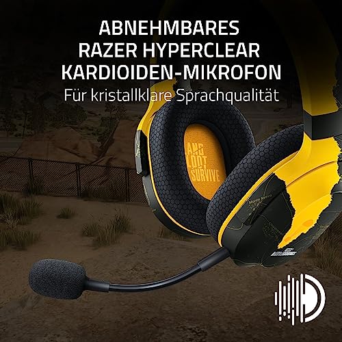 Razer Barracuda X - Kabelloses Multiplattform-Headset für Gaming und Mobile Geräte (SmartSwitch Dual Wireless, Triforce 40mm, Mikrofon mit Nierencharakteristik, 50h Akku, USB-C) PUBG Ed. Bild 5