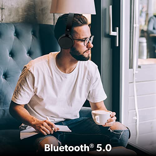 T'NB - Kabellose Bluetooth 5.0-Kopfhörer, Single 2, 8 Stunden Hörzeit, verstellbar, Klinkenanschluss, bequem, integriertes Mikrofon und Bedienelemente, für Sport und Training, Schwarz Bild 2