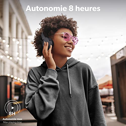 T'NB - Kabellose Bluetooth 5.0-Kopfhörer, Single 2, 8 Stunden Hörzeit, verstellbar, Klinkenanschluss, bequem, integriertes Mikrofon und Bedienelemente, für Sport und Training, Schwarz Bild 3