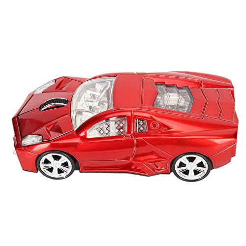 LED Funkmaus, Sportwagen Maus, 2,4 GHz USB Empfänger, Desktop PC Sportmaus mit LED Scheinwerfer, 1600 DPI Optischer Sensor, für PC Bild 6